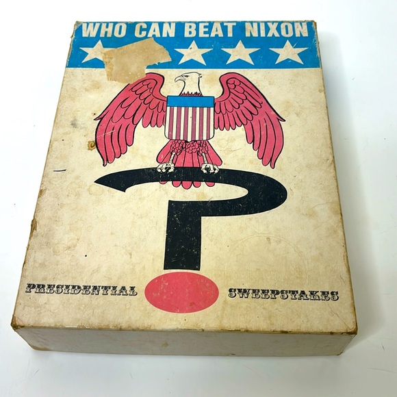 Boardgame | Vintage Who Can Beat Nixon | Presidential Sweepstakes | 1970 Release - Picture 1 of 8